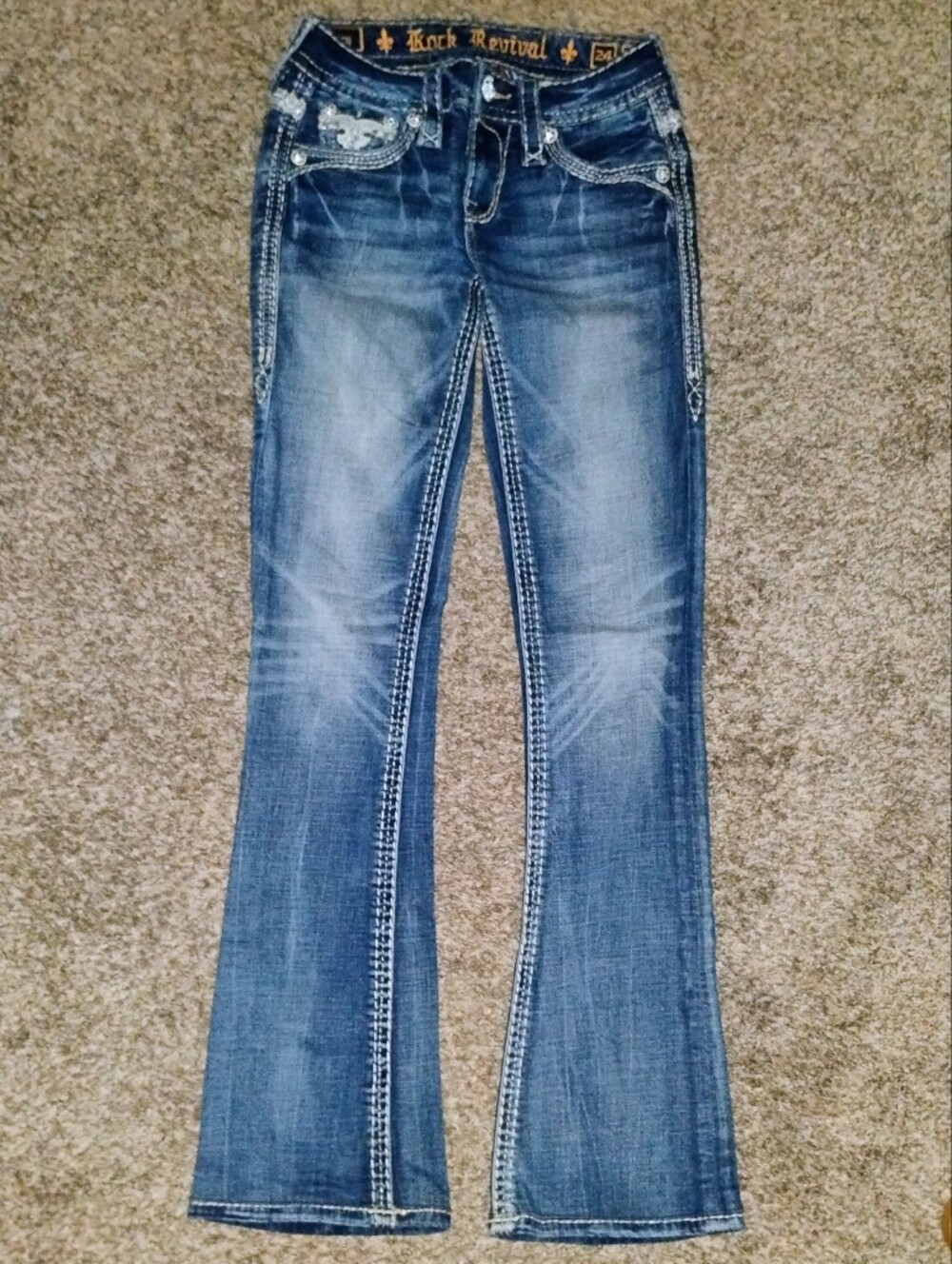 Rock Revival Jeans 24 Boot cut Bling